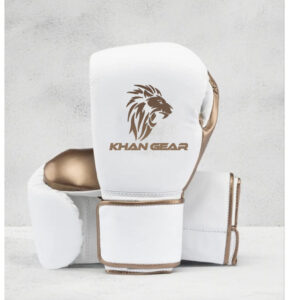 Khan Gear White Boxing Gloves