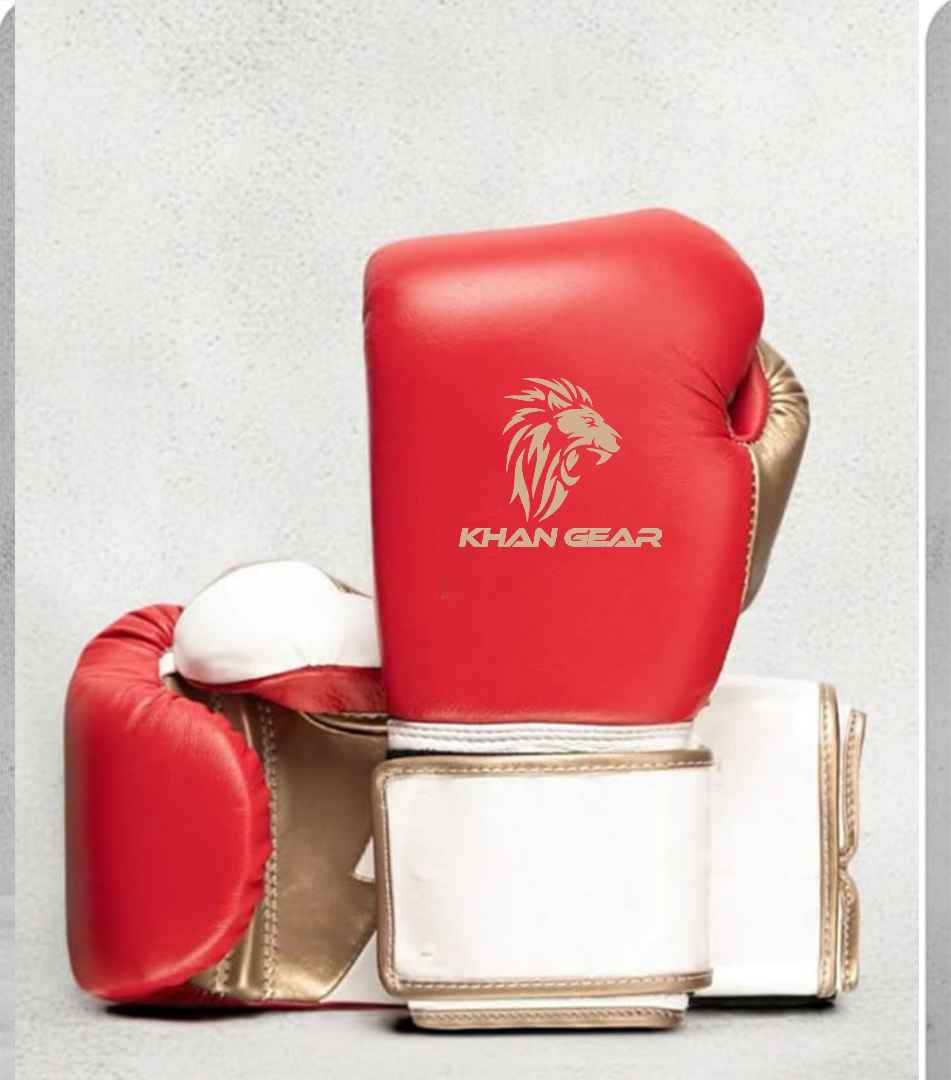 Khan Gear Red Boxing Gloves
