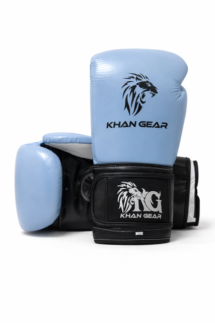 Khan Gear 16oz Premium Leather Boxing Gloves